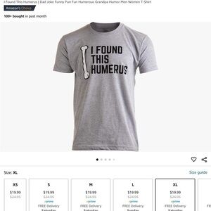 New Graphic Tee I Found This Humerus Novelty XL